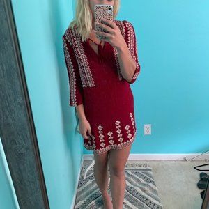 Maroon Boho Dress
